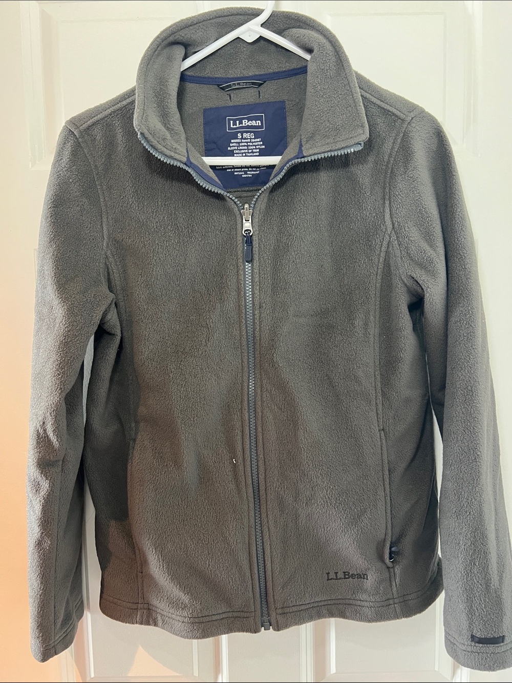 L.L. Bean Women’s Gray Full-Zip Fleece Jacket - insert to 3 in 1